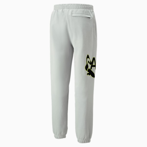 PUMA x PERKS AND MINI Graphic Sweatpants, Flat Light Gray, large-ZAF