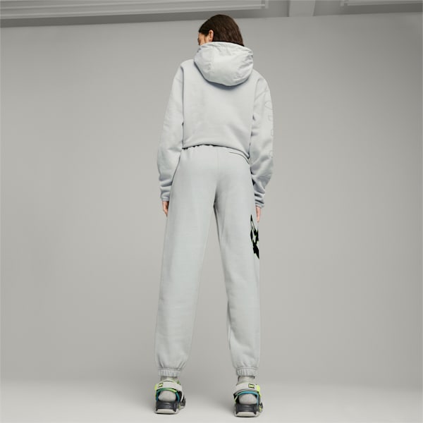 PUMA x PERKS AND MINI Graphic Sweatpants, Flat Light Gray, large-ZAF