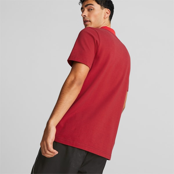 Scuderia Ferrari Style 2 Tone Polo Men, Rosso Corsa, large-ZAF