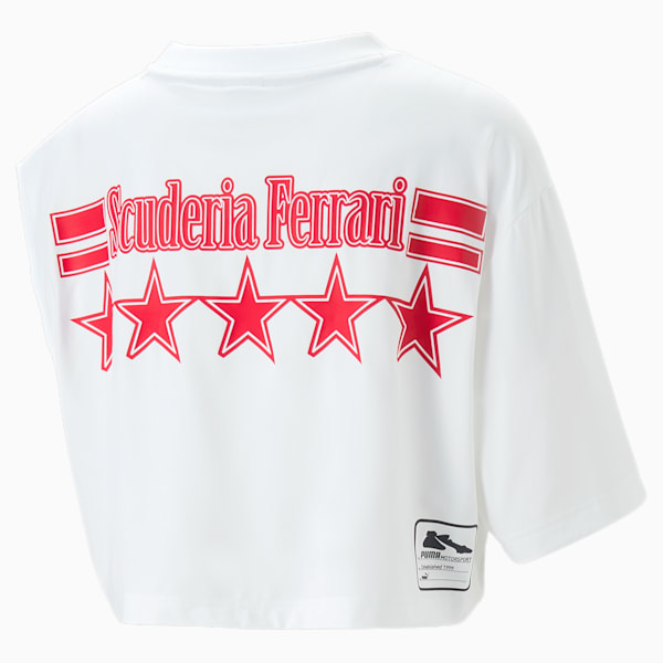 PUMA x SCUDERIA FERRARI x JUNE AMBROSE ASMTRC Tee Women, PUMA White, large-ZAF