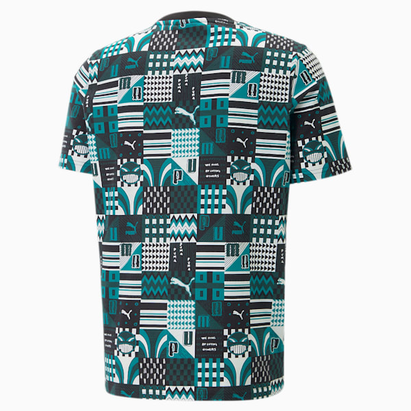 PUMA x DAVIDO Tee Men, Deep Aqua, large-ZAF