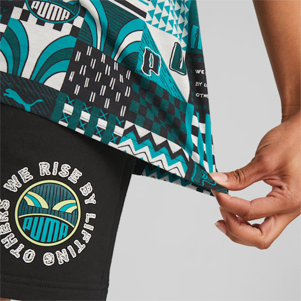 PUMA x DAVIDO Tee Men, Deep Aqua, large-ZAF
