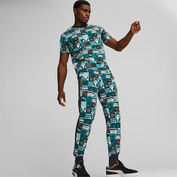 PUMA x DAVIDO Tee Men, Deep Aqua, large-ZAF