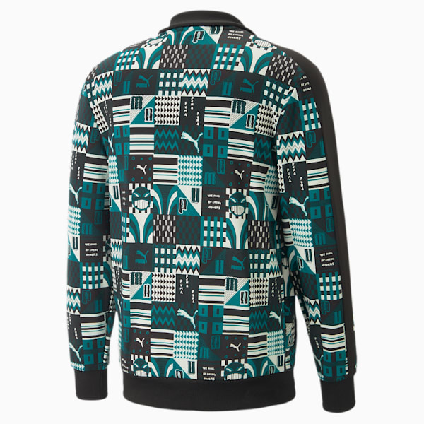 PUMA x DAVIDO T7 Jacket Men, Deep Aqua, large-ZAF