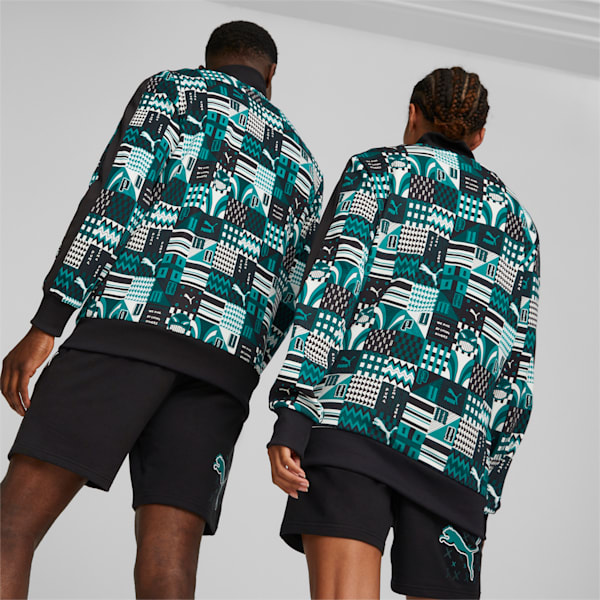 PUMA x DAVIDO T7 Jacket Men, Deep Aqua, large-ZAF