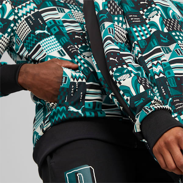 PUMA x DAVIDO T7 Jacket Men, Deep Aqua, large-ZAF