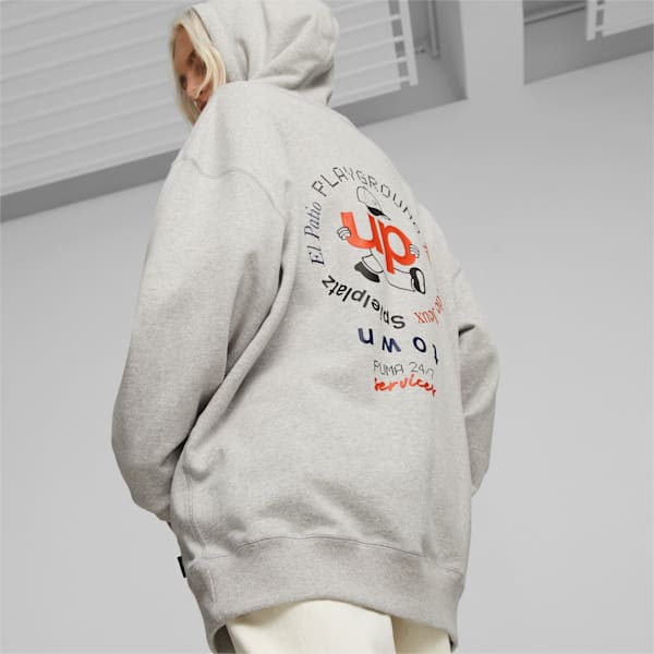 UPTOWN Hoodie, Light Gray Heather, large-ZAF