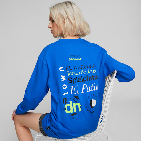 UPTOWN Long Sleeve Tee, Racing Blue, large-ZAF