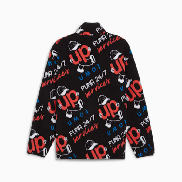 UPTOWN Polar Fleece Jacket, PUMA Black, large-ZAF