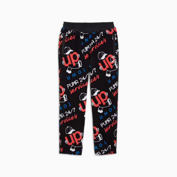 UPTOWN Polar Fleece Pants, PUMA Black, large-ZAF