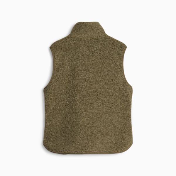 YONA Women's Fleece Vest, Olive Drab, large-ZAF