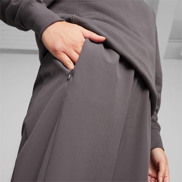 YONA Women's Pants, Shadow Gray, large-ZAF