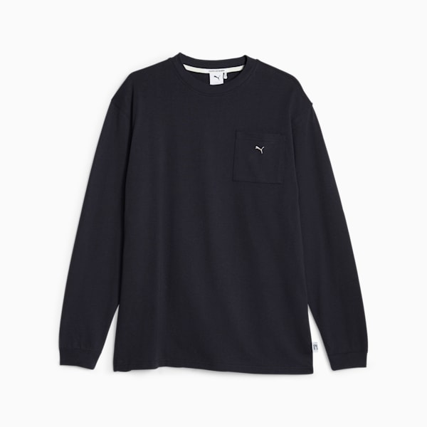MMQ Service Line Long-Sleeve Tee, New Navy, large-ZAF