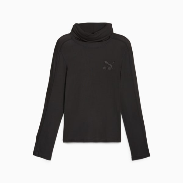 LUXE SPORT T7 Long Sleeve Tee, PUMA Black, large-ZAF