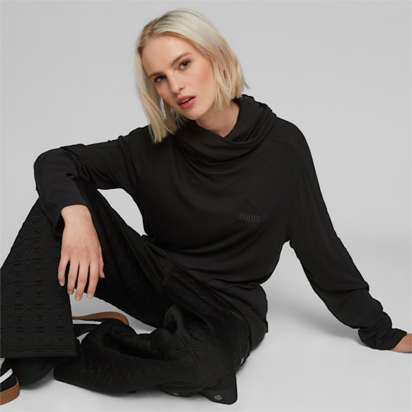 LUXE SPORT T7 Long Sleeve Tee, PUMA Black, large-ZAF