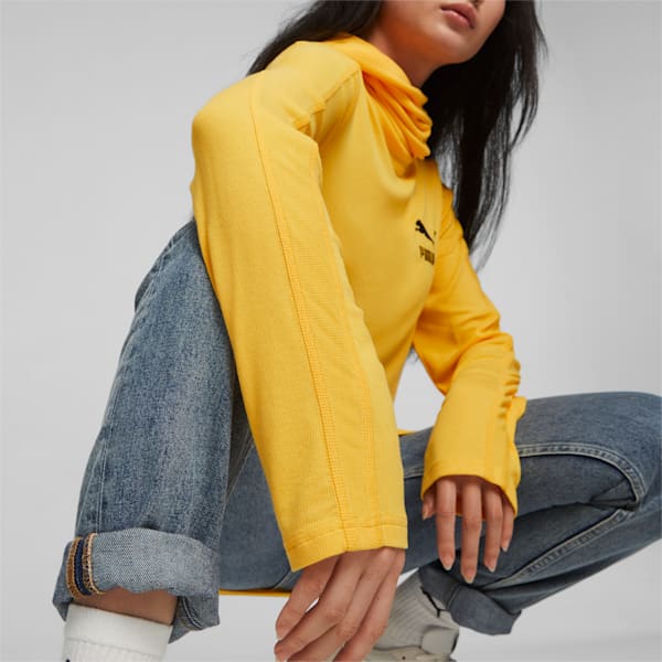 LUXE SPORT T7 Long Sleeve Tee, Yellow Sizzle, large-ZAF