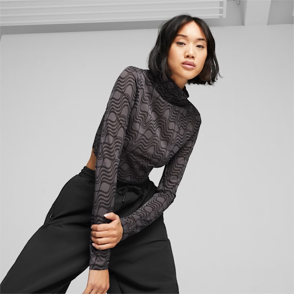 WINTER RINK Women's Long Sleeve Tee, PUMA Black, large-ZAF
