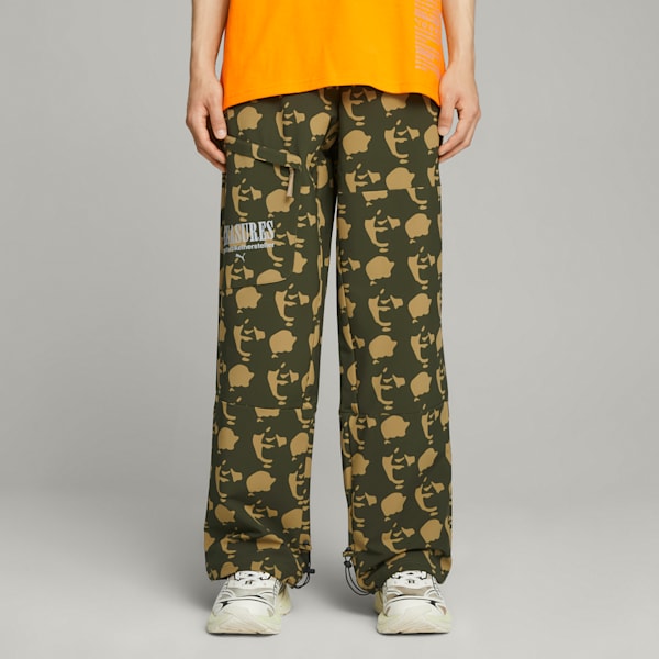 PUMA x PLEASURES Men's Cargo Pants, Chocolate Chip, large-ZAF