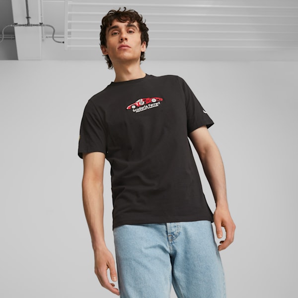Remera para hombre Scuderia Ferrari Race, PUMA Black, large-ARG