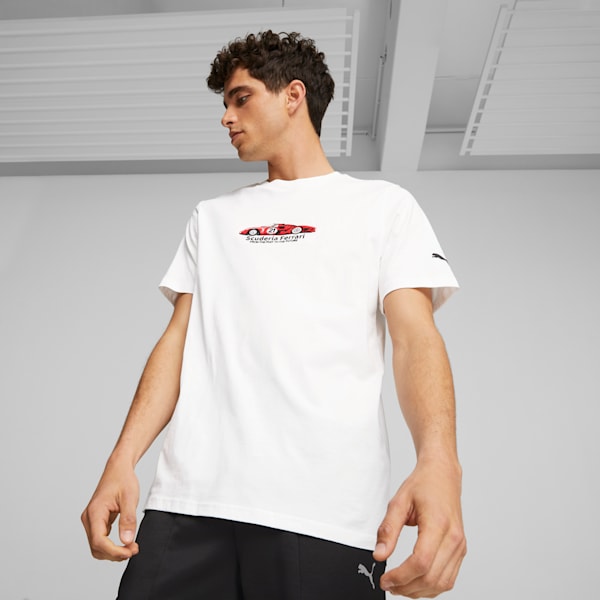 Remera para hombre Scuderia Ferrari Race, PUMA White, large-ARG