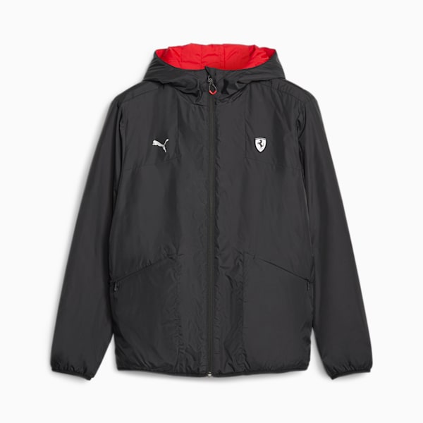 Scuderia Ferrari Style Reversable Padded Jacket, PUMA Black-Rosso Corsa, large-ZAF