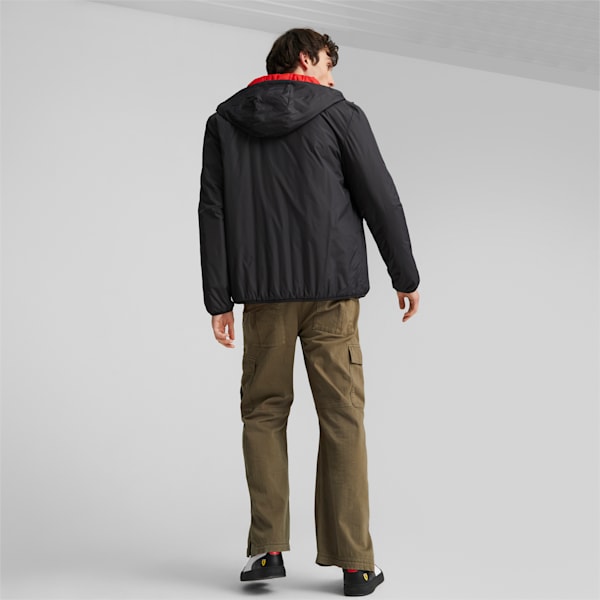 Scuderia Ferrari Style Reversable Padded Jacket, PUMA Black-Rosso Corsa, large-ZAF