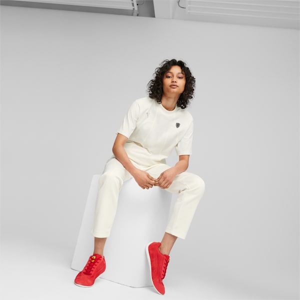 Scuderia Ferrari Style Women's Tee, Warm White, large-ZAF