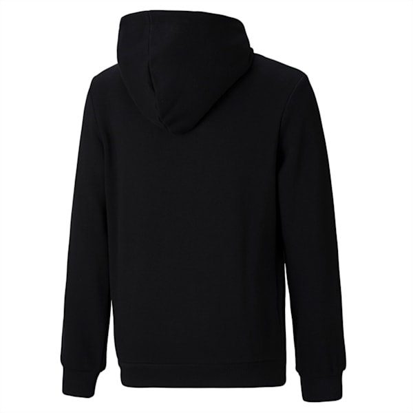 Buzo para niños con capucha y logotipo pequeño Essentials, PUMA Black, large-ARG