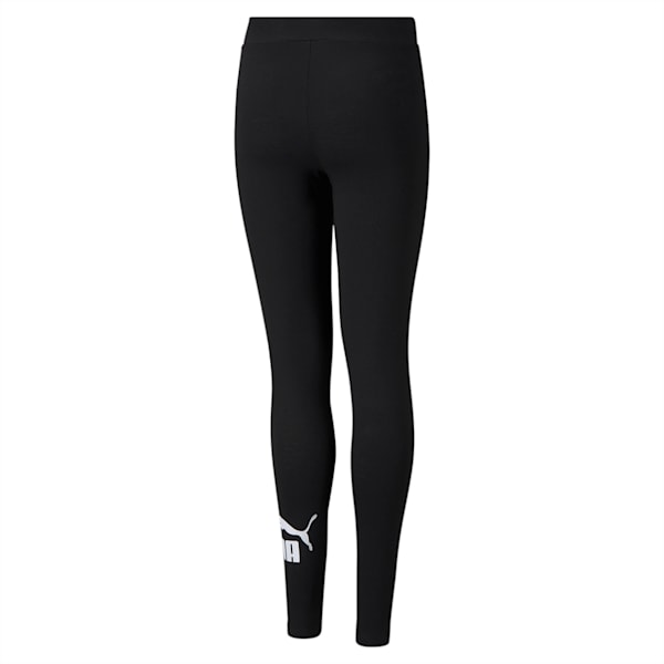 Calzaas juveniles Essentials con logotipo, PUMA Black, large-ARG