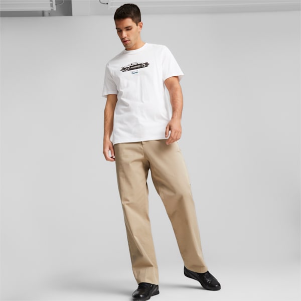Porsche Legacy Men's Motorsport Tee, PUMA White, large-ZAF