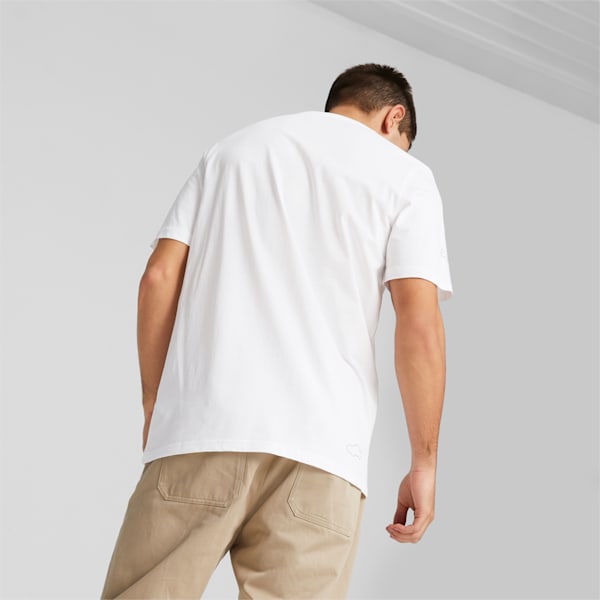 Porsche Legacy Men's Motorsport Tee, PUMA White, large-ZAF