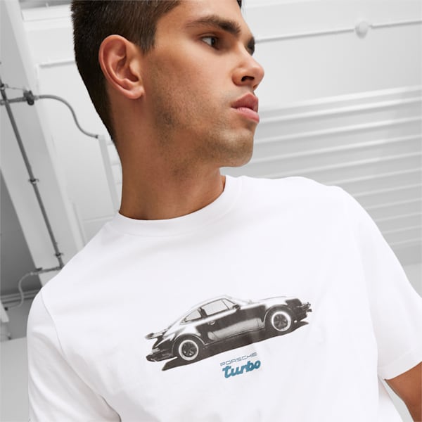 Porsche Legacy Men's Motorsport Tee, PUMA White, large-ZAF