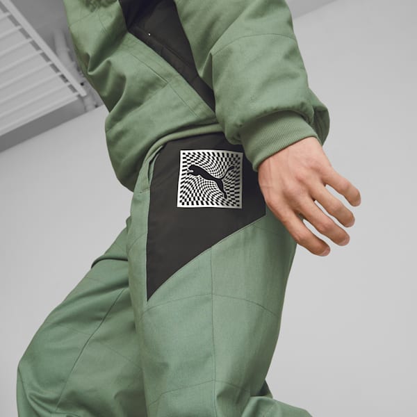 Porsche Legacy Garage Crew Men's Pants, Eucalyptus, large-ZAF