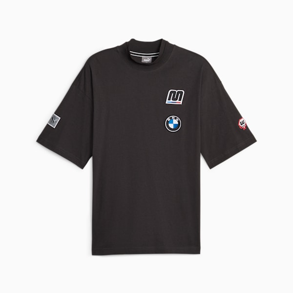 BMW M Motorsport Garage Crew Men's Tee, PUMA Black, large-ZAF