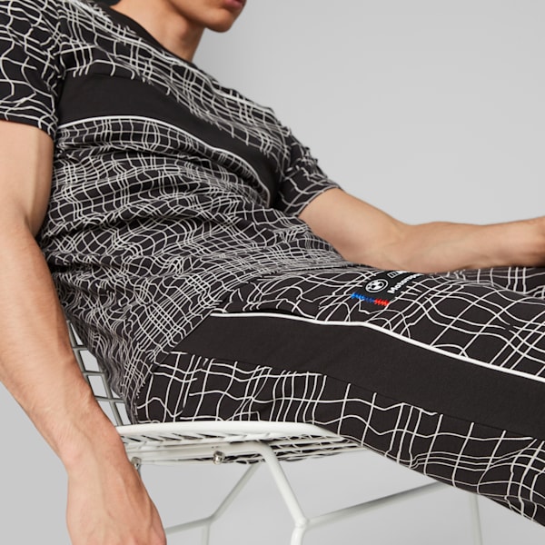 BMW M Motorsport Camo SDS Men's Sweatpants, PUMA Black-AOP, large-ZAF