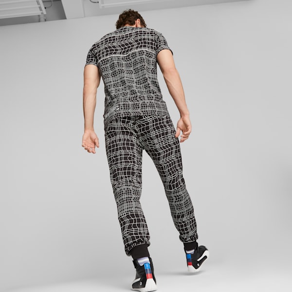 BMW M Motorsport Camo SDS Men's Sweatpants, PUMA Black-AOP, large-ZAF