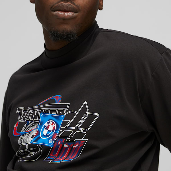 BMW M Motorsport Statement Long Sleeve Tee, PUMA Black, large-ZAF
