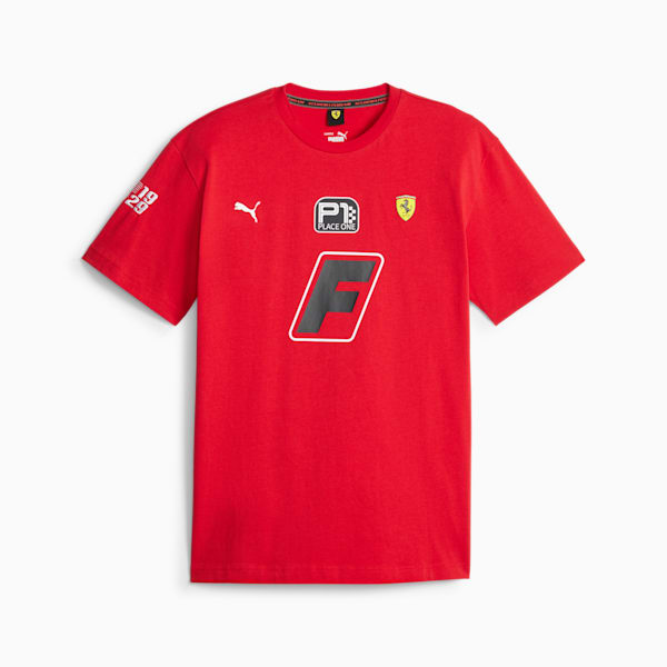 Scuderia Ferrari Race Garage Crew Men's Tee, Rosso Corsa, large-ZAF