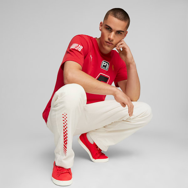 Scuderia Ferrari Race Garage Crew Men's Tee, Rosso Corsa, large-ZAF