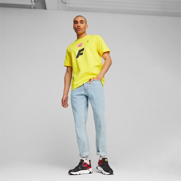Scuderia Ferrari Race Garage Crew Men's Tee, Speed Yellow, large-ZAF