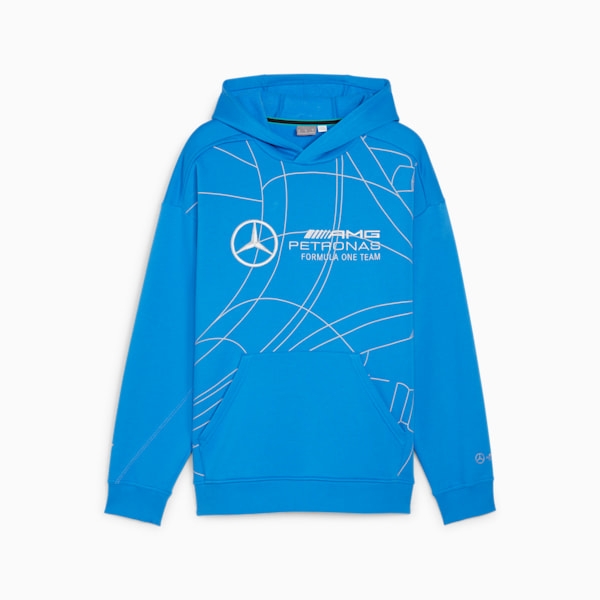 Mercedes-AMG PETRONAS Statement Men's Motorsport Sweatshirt, Ultra Blue, large-ZAF