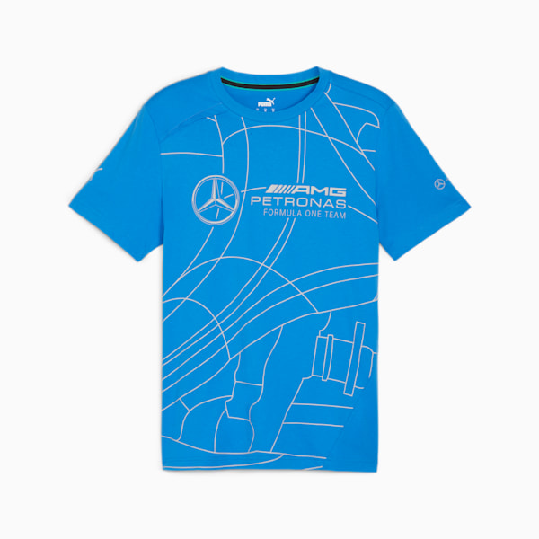 Mercedes-AMG PETRONAS Statement Men's Motorsport Tee, Ultra Blue, large-ZAF