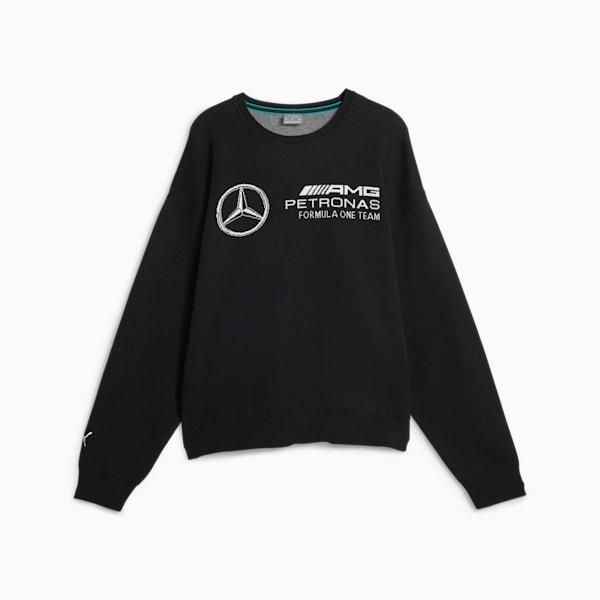 Mercedes-AMG PETRONAS Statement Men's Knitted Motorsport Sweater, PUMA Black, large-ZAF