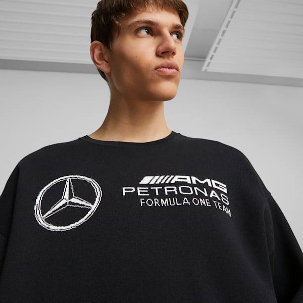 Mercedes-AMG PETRONAS Statement Men's Knitted Motorsport Sweater, PUMA Black, large-ZAF