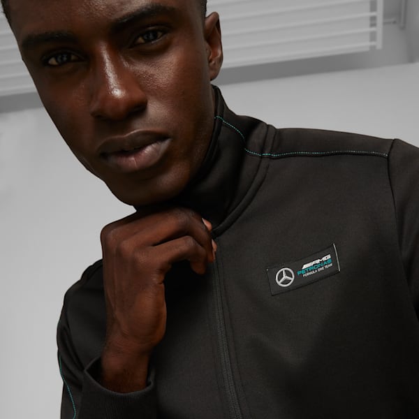Mercedes-AMG PETRONAS Men's MT7 Motorsport Track Jacket, PUMA Black, large-ZAF