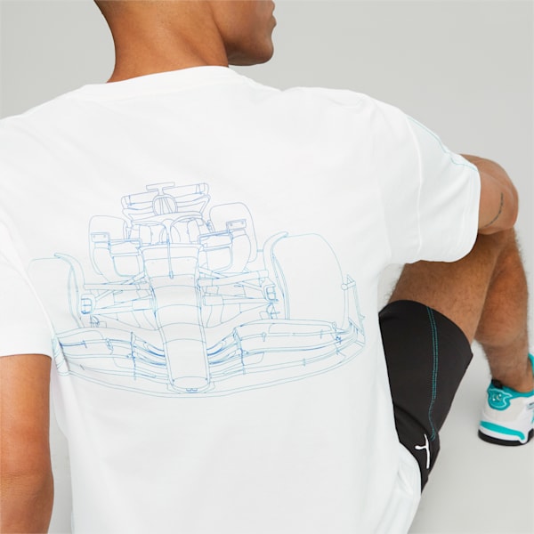 Mercedes-AMG PETRONAS Men's MT7 Tee, PUMA White, large-ZAF