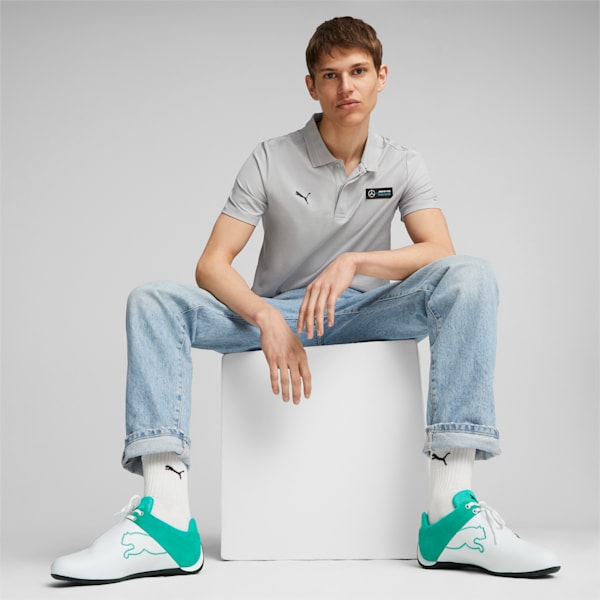 Mercedes-AMG PETRONAS Men's Motorsport Polo, Mercedes Team Silver, large-ZAF