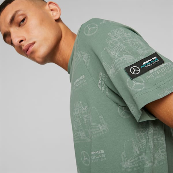 Remera para hombre Mercedes-AMG PETRONAS, Eucalyptus, large-ARG
