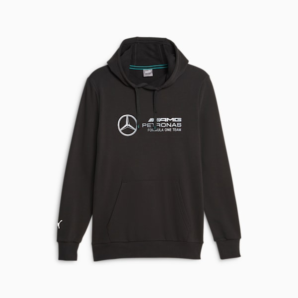 Mercedes-AMG PETRONAS Men's Motorsport Hoodie, PUMA Black, large-ZAF