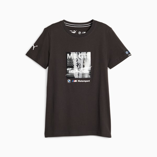 BMW M Motorsport Youth Car Graphic Tee, PUMA Black, large-ZAF